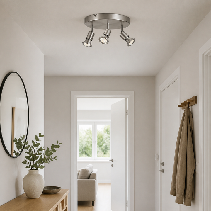 Loftslampe "Amaryllis" 3 flammer rundt – vigtigste funktion
