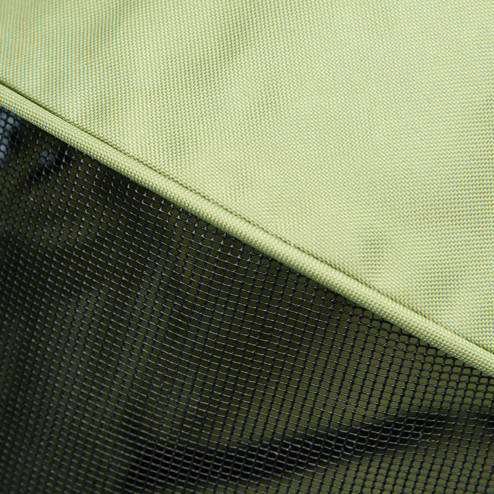 Hundeklapvogn/hundevogn, foldbar, med 2 sikkerhedssnore og 2 kopholdere, 67 x 45 x 96 cm, khaki