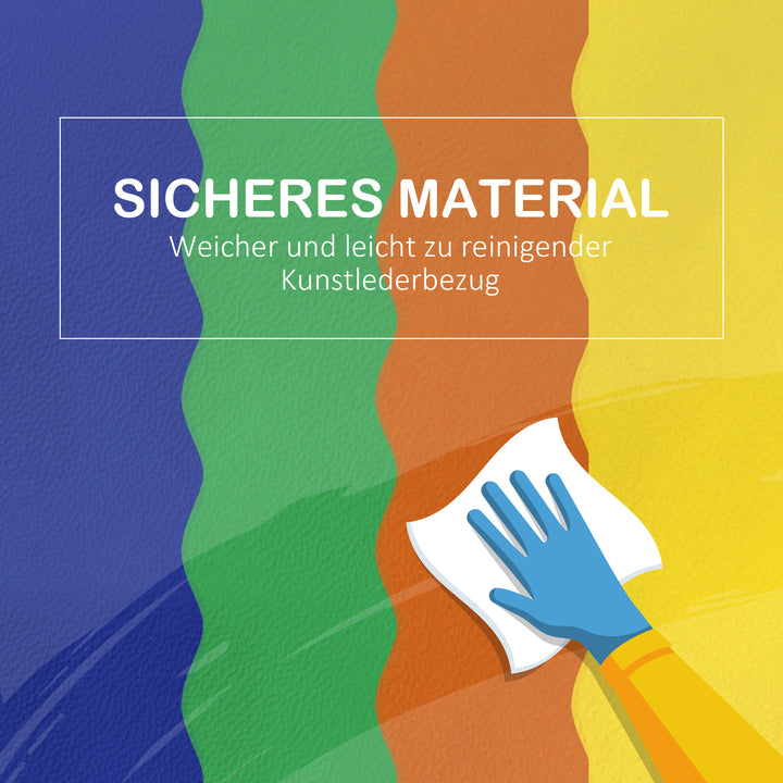 Bløde byggeklodser, sæt med 7 dele, sikkert materiale, blødt og nemt at rengøre, skum, farverigt