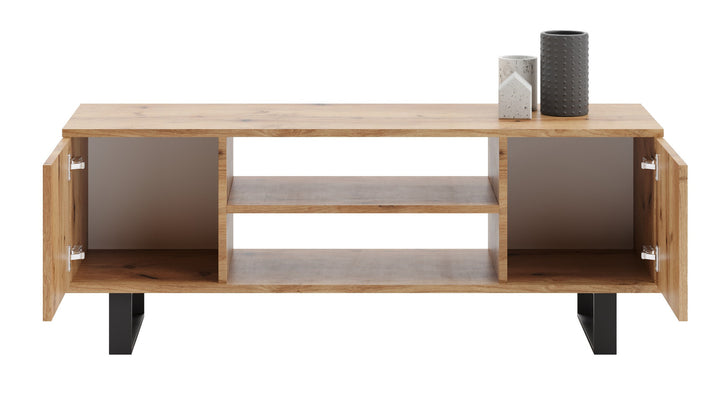 Focus Loft RTV-skab 155 cm - sildebensmønster - egetræshåndværk