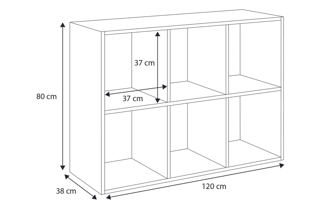 Loni bogreol 2x3 grå
