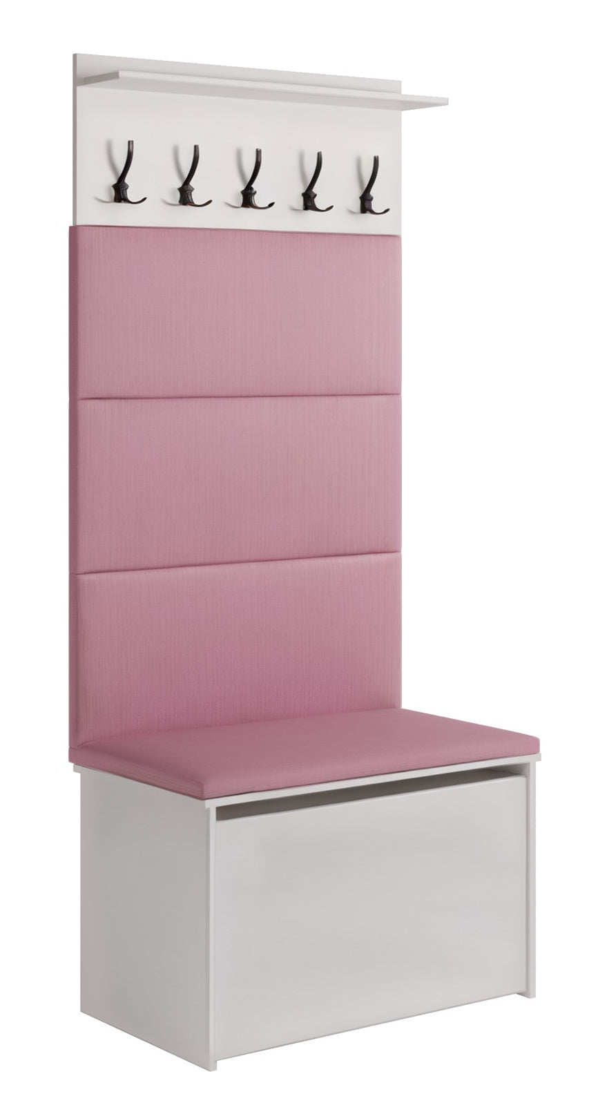 Garderobe med skoskab, sæde og knagerække