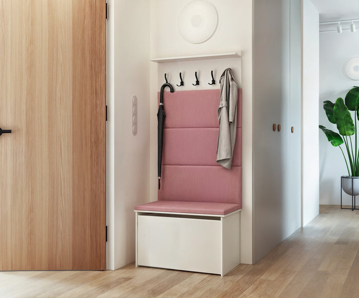 Garderobe med skoskab, sæde og knagerække