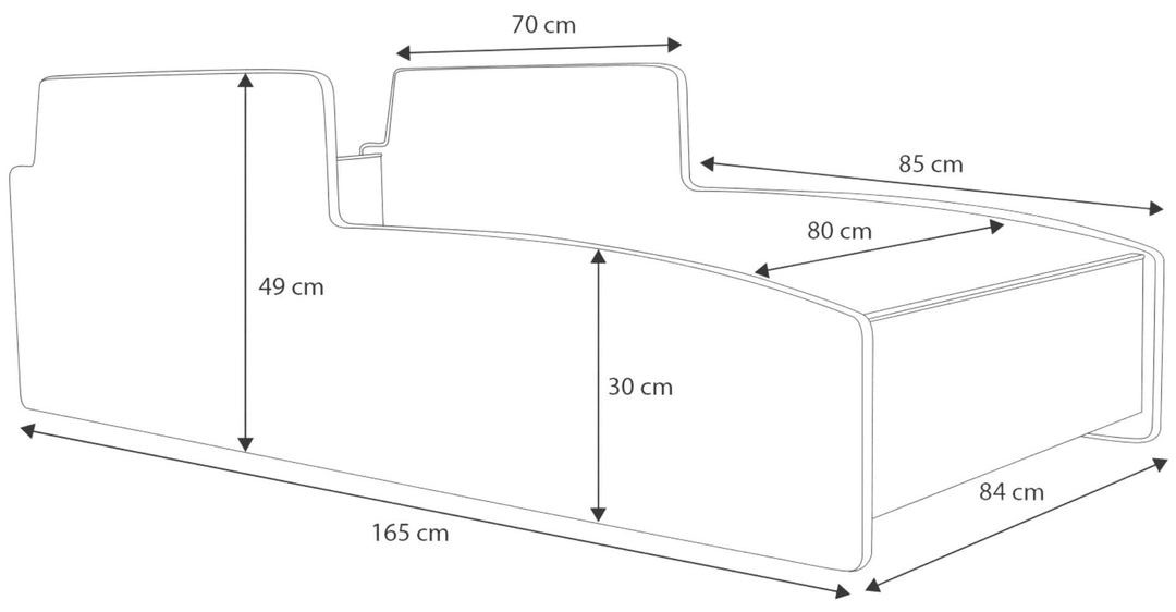 Børneseng Tractor rød 160x80