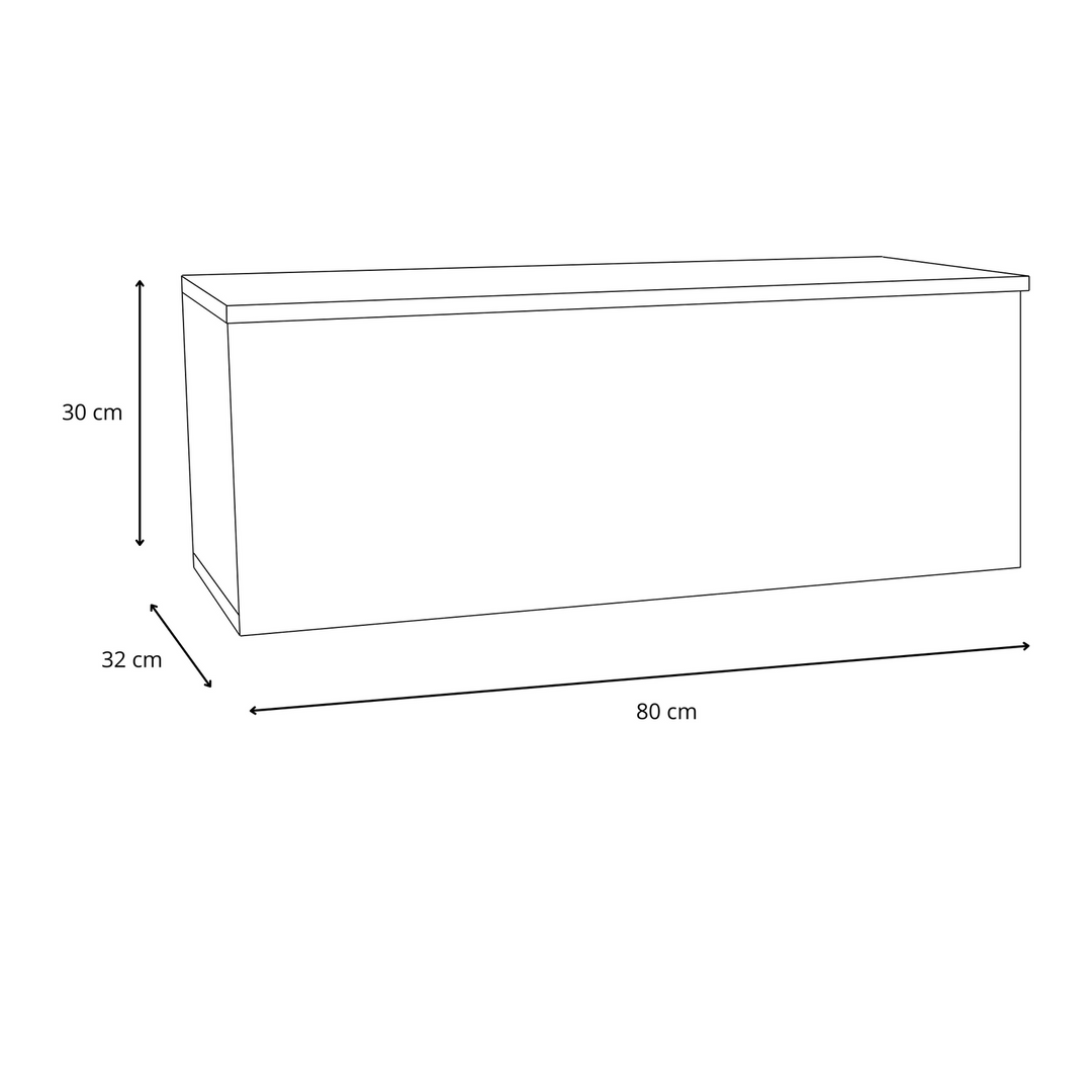 RTV-skab Nicole 80 cm - Eg Craft-farve