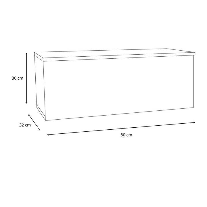 RTV-skab Nicole 80 cm - Eg Craft-farve