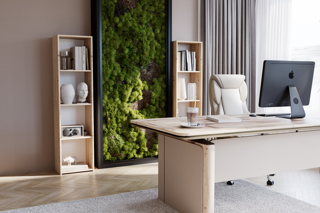 Massiv reol LONI 160x40 cm - farve Artisan eg