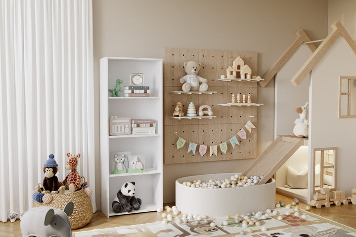 Bogreol LONI 160x60 cm - farve hvid