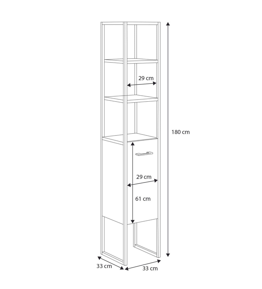 AURA badeværelsespiedestal