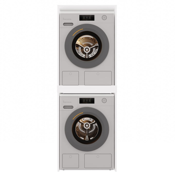 Badeværelsesskab / søjleskab til vaskemaskine / tørretumbler, Højde: 180 cm Bredde: 64 cm Dybde: 64 cm