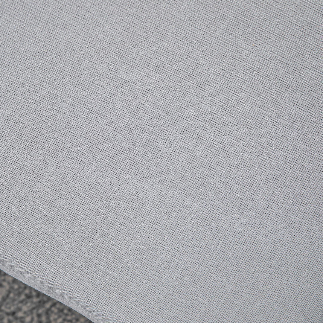 Fodskammel i skandinavisk design, sædeskammel, fodskammel, 68 cm x 38 cm x 42 cm, grå + natur