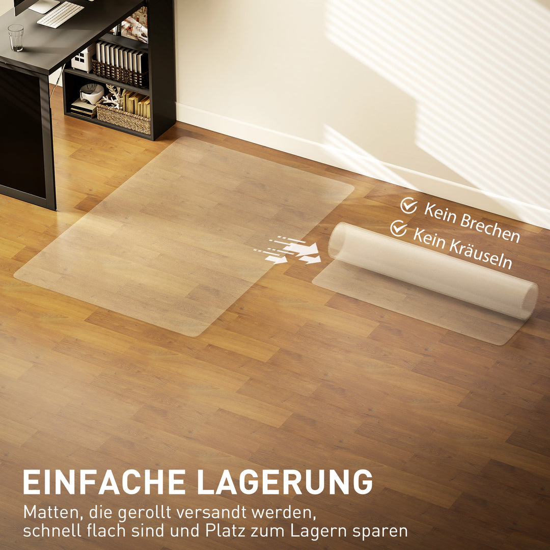 Gulvmåtte, skridsikker, 1,5 mm tyk, 100 x 150 cm, transparent