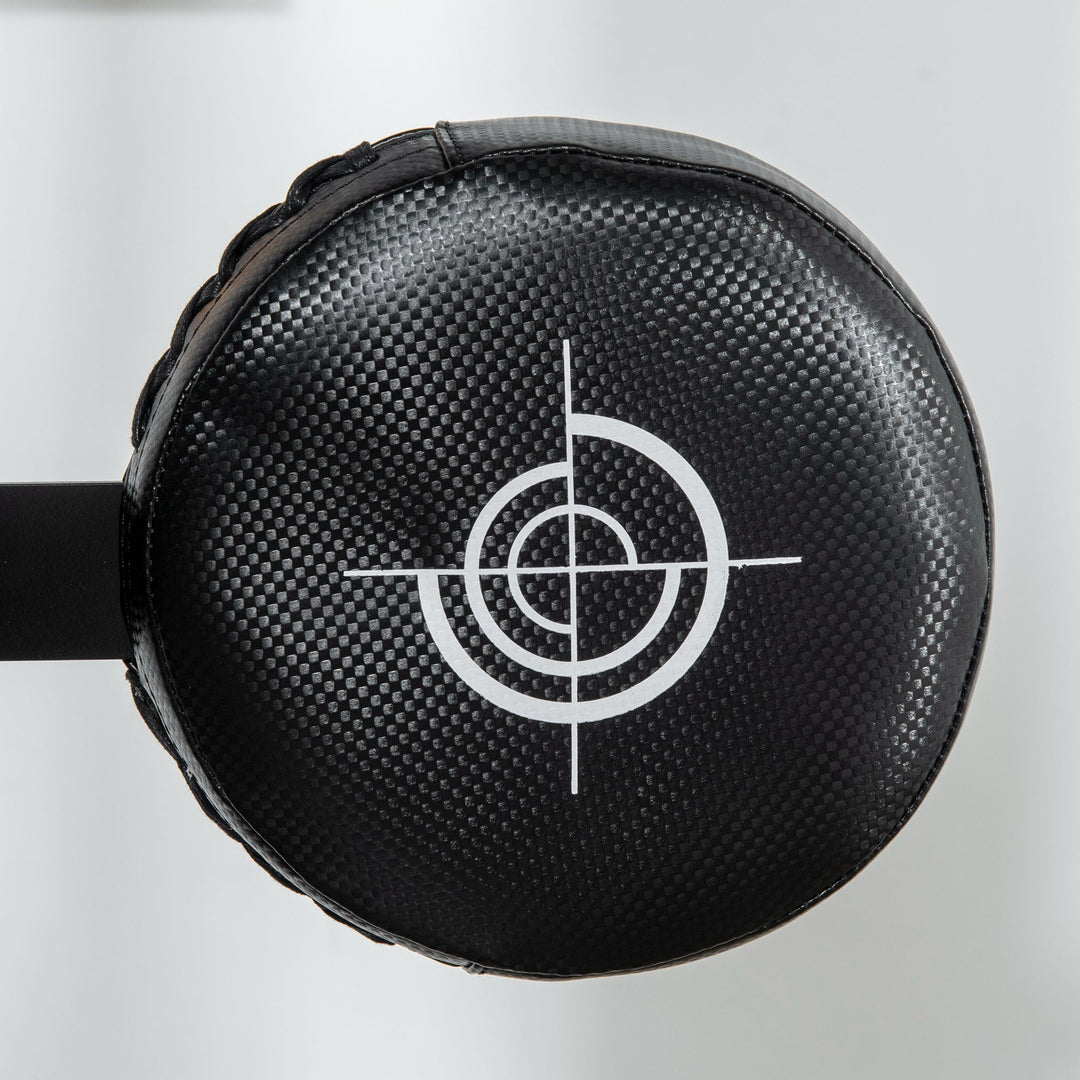 Højdejusterbar boksebold, 360° roterbar, inklusive boksebandager, sort, 80,5 x 48 x 163-205 cm