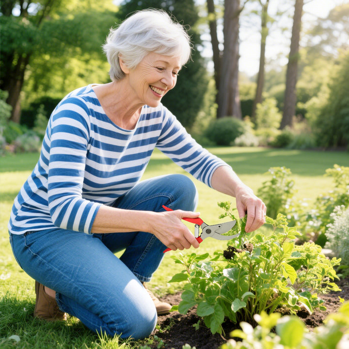 Hækkeklippersæt 3-delt havesaks, beskæresaks med stålklinger, håndtag