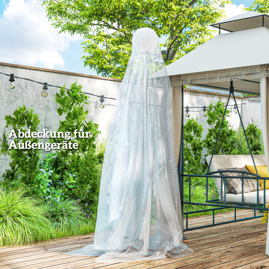 Drivhusoverdækning, plastikplanteoverdækning, uv-resistent, vandtæt, 6 x 10 m