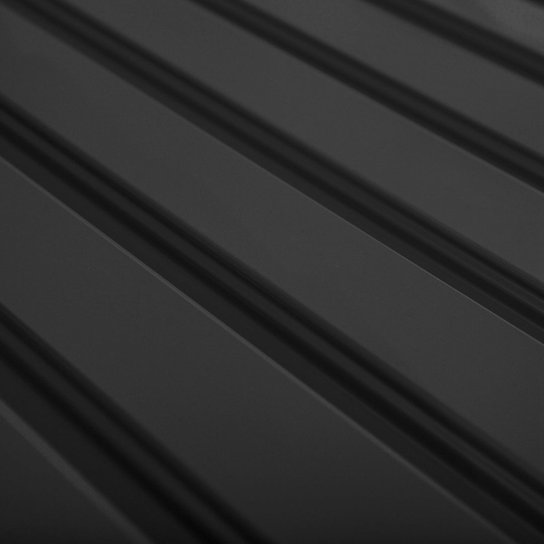 Skraldespand aflåselig opbevaringsenhed til 2 skraldespande stål 178,5 x 104,5 x 128,5/113 cm sort