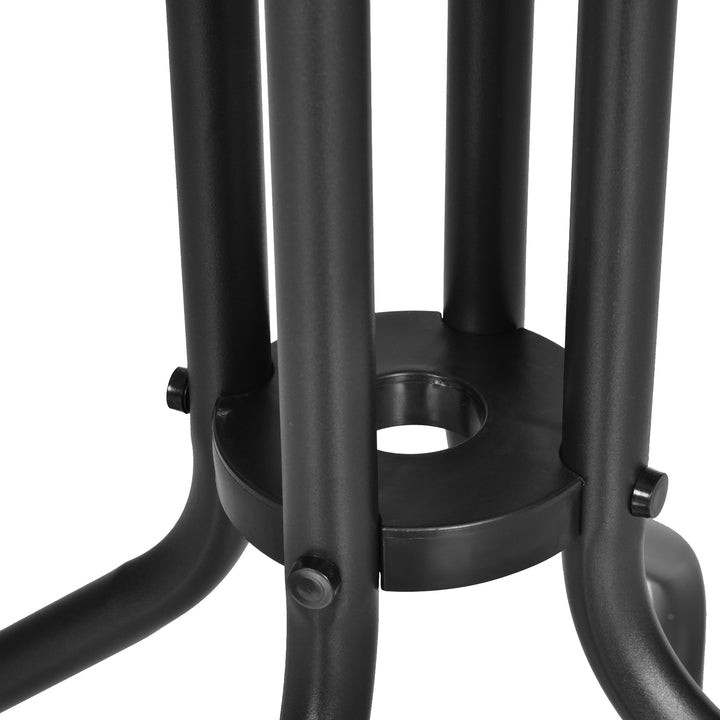 Havebord, balkonbord, bistrobord, glasbord, sidebord, metal + sikkerhedsglas × 60xh70cm