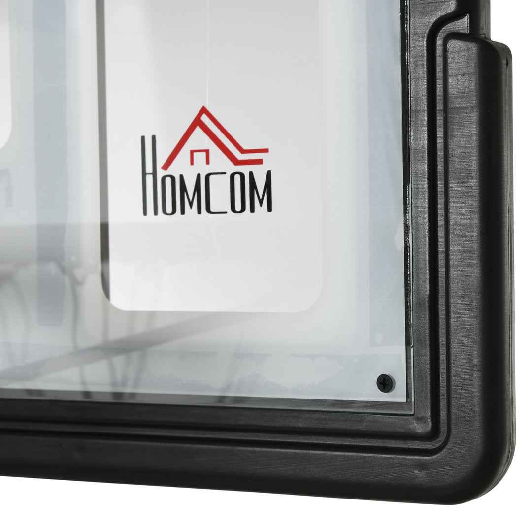 Basketballstativ med hjul, rullelig, 210-260 cm højdejusterbar, basketballkurv med stativ, egnet til indendørs og udendørs brug, stål, plastik, sort