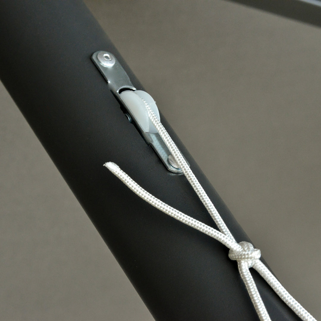 Oval parasol mørkegrå 440 x 260 cm