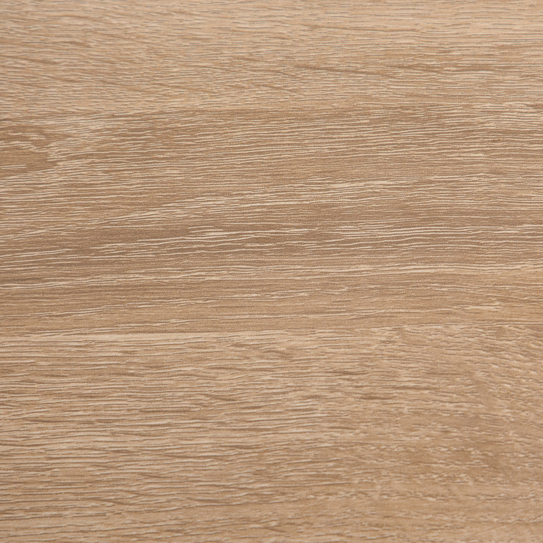 Klapbord skrivebord sidebord kontorbord mobilt computerbord med hjul mdf naturlig 107 x 55 x 76 cm