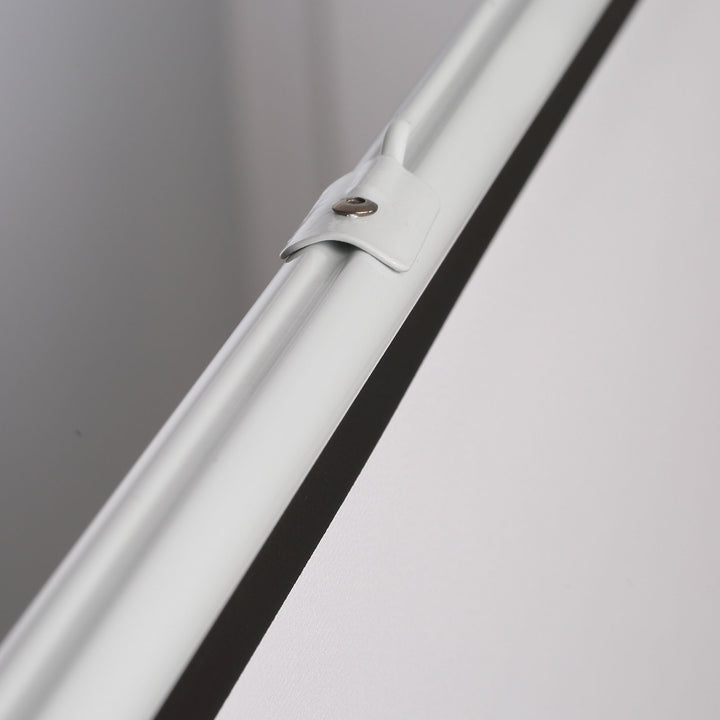 Projektionslærred i 4:3-format, biograflærred, præsentationsoverflade til hjemmet eller kontoret, hvid