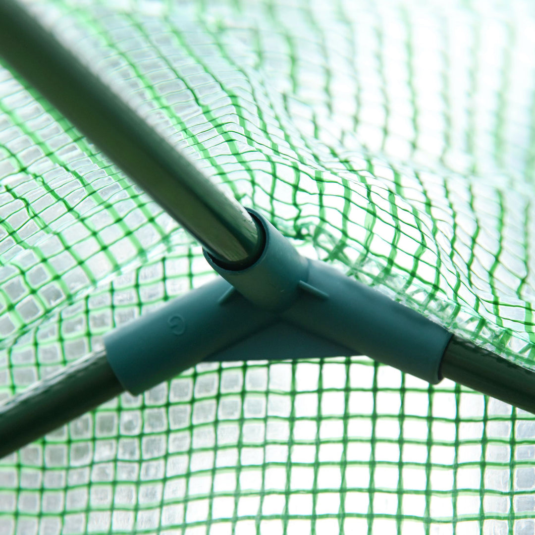 Plastikdrivhus tomatdrivhus drivhus kold ramme med vindue og dør grøn stålplast 180 x 100 x 168 cm