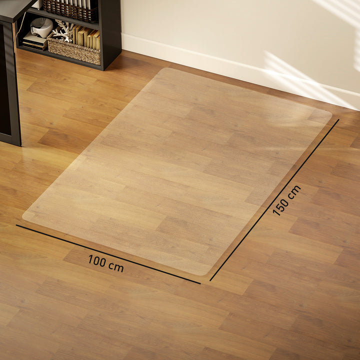 Gulvmåtte, skridsikker, 1,5 mm tyk, 100 x 150 cm, transparent