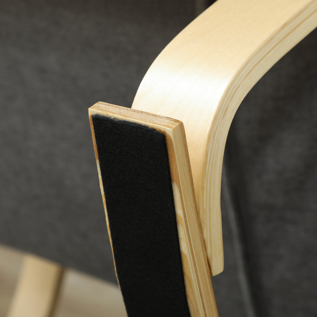 Gyngestol med massagefunktion, lændevarme, 3 tilstande, stofbetræk, grå