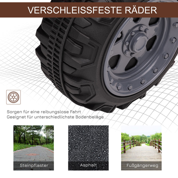 Kids quad elektrisk 6v børne-atv med forlænsfunktion, musik, elektrisk atv til børn 1,5-3 år sort