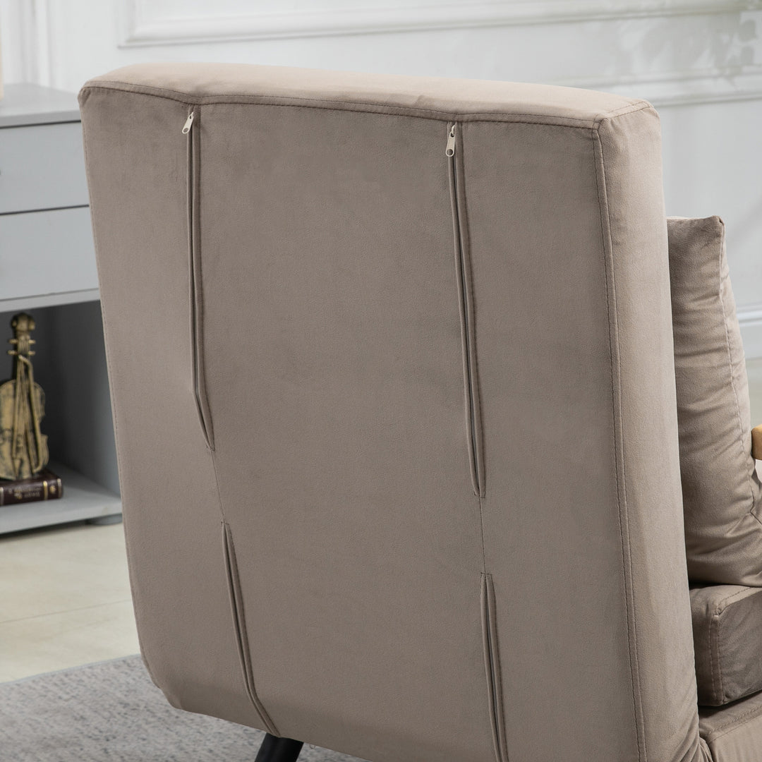 Sovestol, gæsteseng, justerbar ryglæn, op til 120 kg, stålstel, 63 x 73 x 81 cm, lysegrå