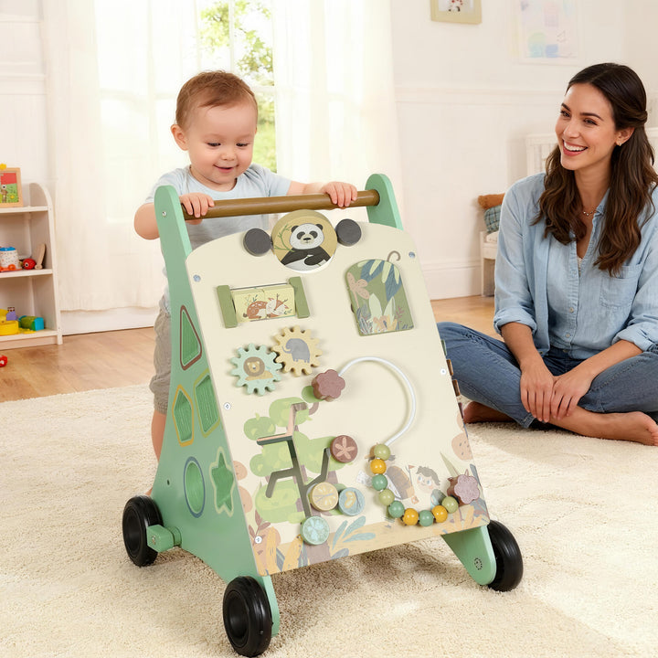 Træ Montessori Walker xylofon Grøn
