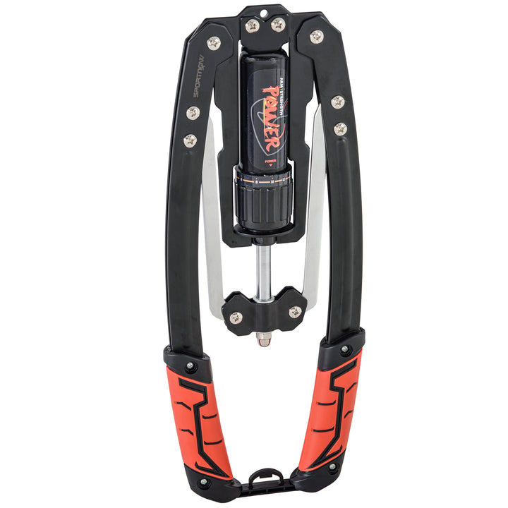 Power twister 10-200kg armtræner justerbar hydraulisk armtræningsenhed 43 x 16 x 5 cm sort+rød