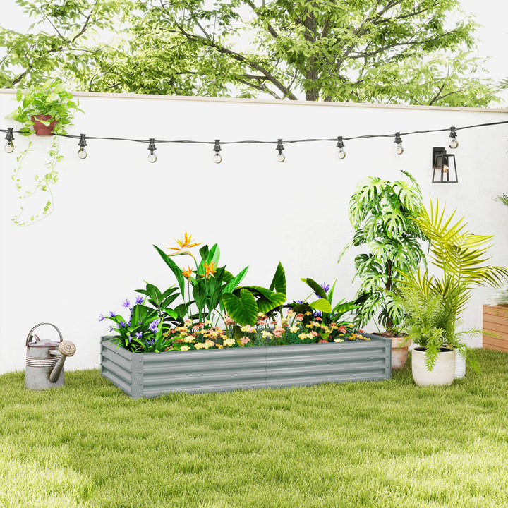 Højbed af stål, vejrbestandigt plantebed med kold ramme mod skærekant