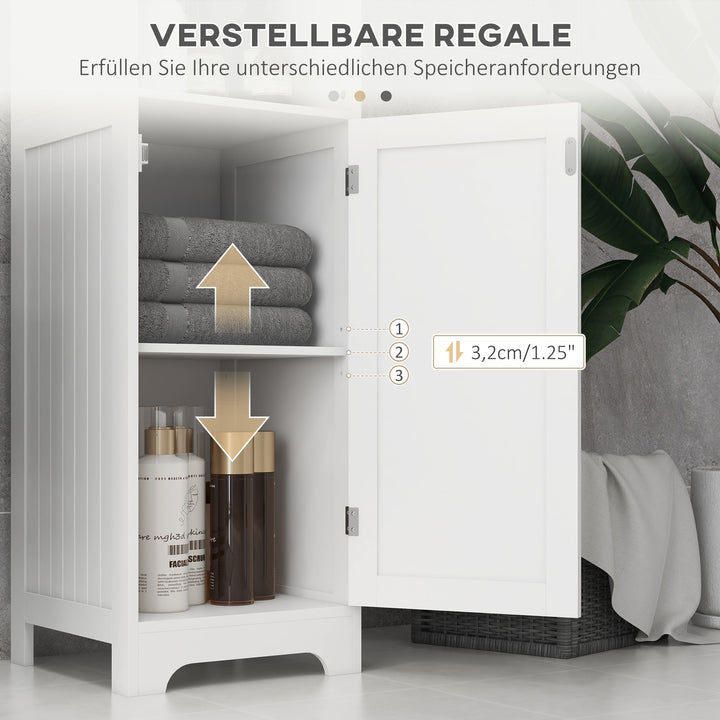 Badeværelsesskab badeværelsesskab toiletskab, 40 cm x 38 cm x 160 cm, hvid