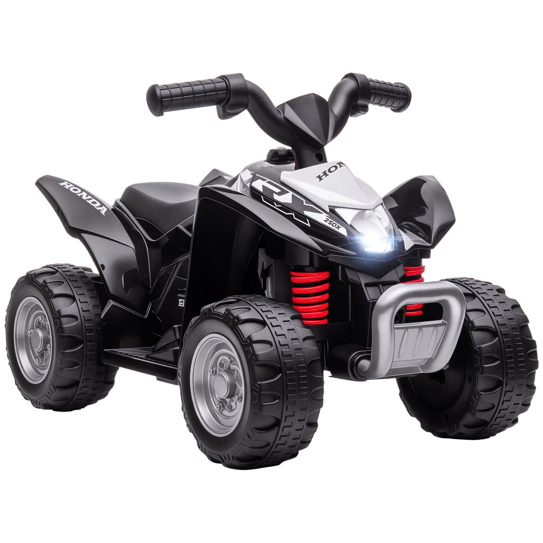 Elektrisk ATV, børne-ATV, 2,8 km/t, LED-forlygter, til 1,5-3 år, sort, 65,5 x 38,5 x 43,5 cm