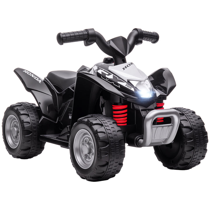 Elektrisk ATV, børne-ATV, 2,8 km/t, LED-forlygter, til 1,5-3 år, sort, 65,5 x 38,5 x 43,5 cm