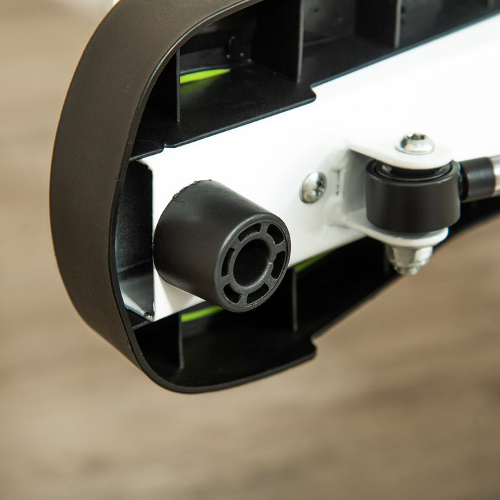 Stepper fitnessudstyr, lcd-skærm, skridsikre pedaler, stål og abs, 55 x 44 x 108 cm, grøn + sort