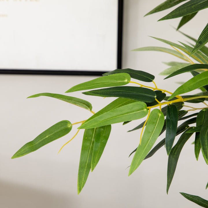 Kunstig bambusplante, kunstig plante, dekorativ plante, realistisk udseende, nem pleje, til hjemmebrug, 180 cm høj, grøn