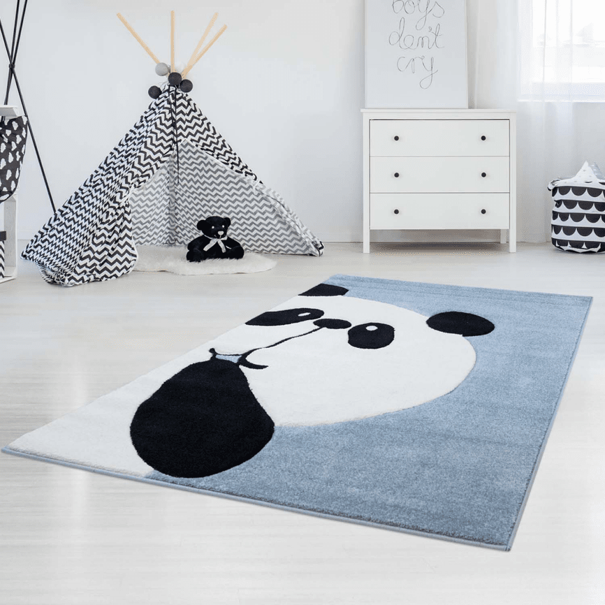 Børnetæppe Panda Bueno 1389 Blå 160x230 cm