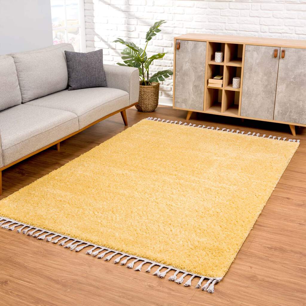 Shaggy runner Pulpy 100 gul 80x400 cm