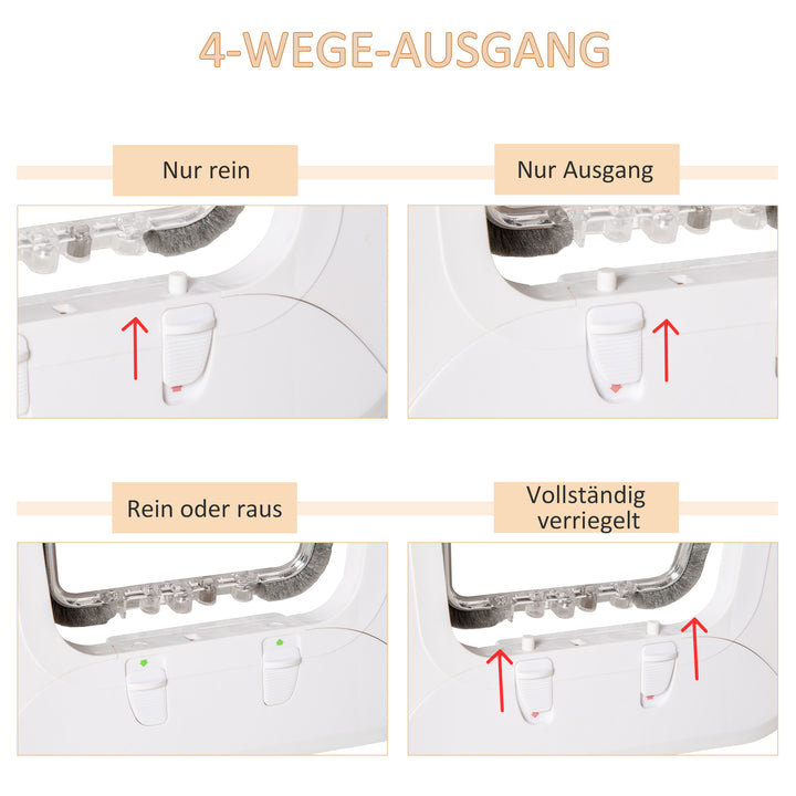 Magnetisk kattelem med 4 låsemuligheder, hundelem kæledyrsleem til katte og små hunde,