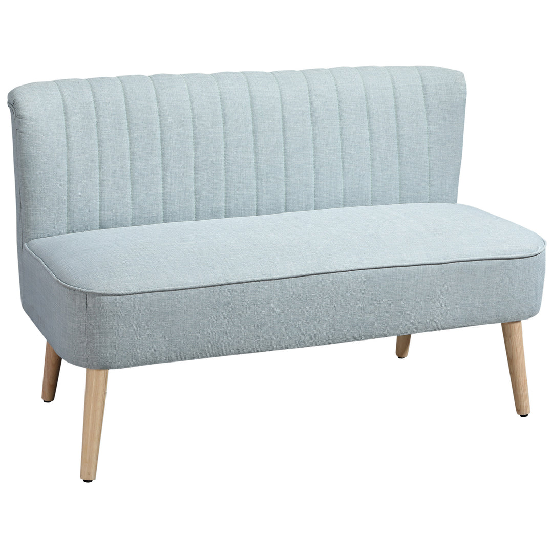 2-personers sofa, blød polstring, letplejeligt betræk, op til 220 kg, 117 x 56,5 x 77 cm, lysegrøn