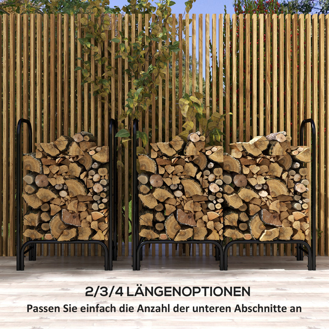 Brænderist, 0,33 m³, med bærepose og overtræk, metalramme, op til 150 kg, 120 x 36 x 99 cm, sort