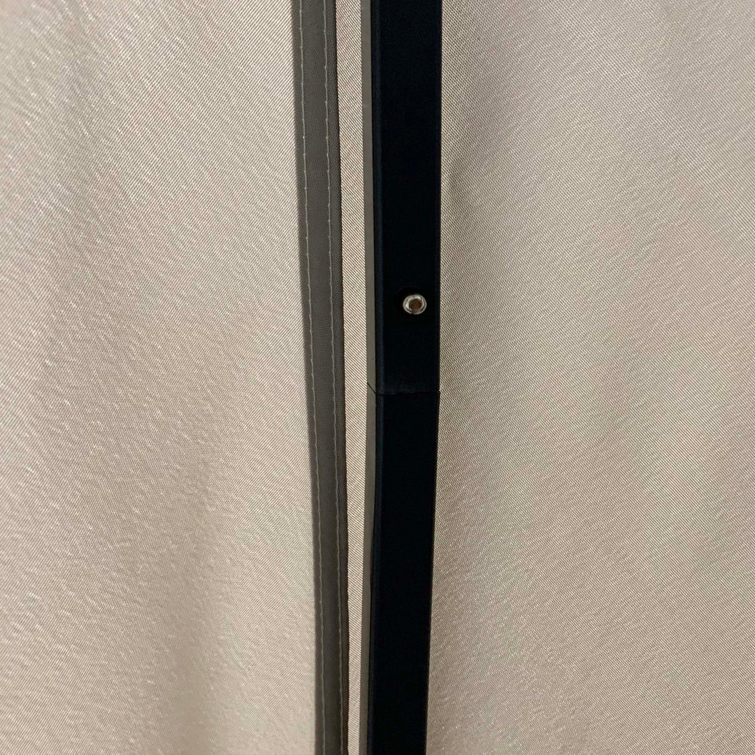 Havepavillon 3 x 3 m havetelttag med ventilationshuller partytelt med 4 sidepaneler vejrbestandig aluminium polyester khaki