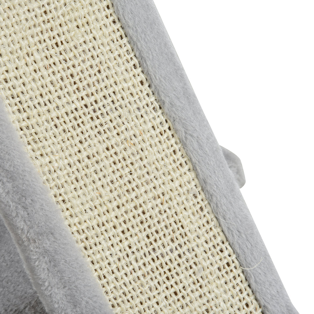 Kradsetræ 83 cm lille kradsetræ til katte med sisalstolper, kradsetræ til katte, klatretræ til katte, kradsetræ til katte, legetræ til kattemøbler til små katte, lysegrå