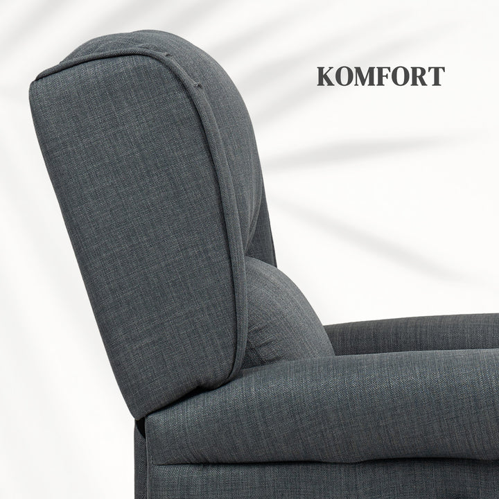 Massagestol med varmefunktion, 2 massagezoner, lænefunktion, op til 150 kg, mørkegrå