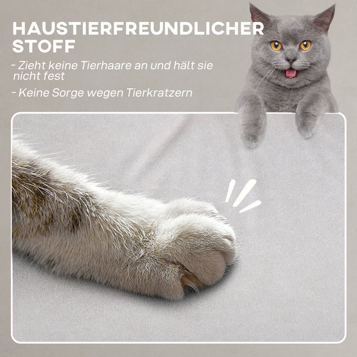 Lænestol med støjsvag motor, polstret stol med robust stofbetræk, hukommelsesfunktion, justerbar fodstøtte, cremehvid