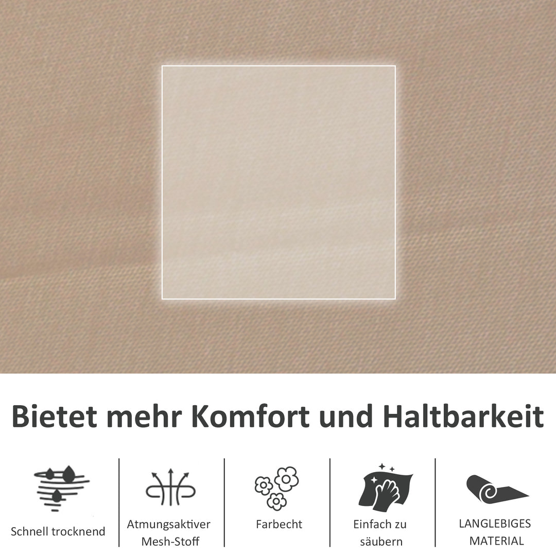 Gyngestol, gyngestol, havestol, gyngestol, metalnet, beige, 150 x 62 x 88 cm