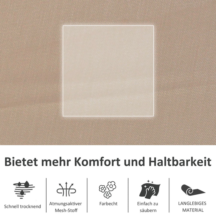 Gyngestol, gyngestol, havestol, gyngestol, metalnet, beige, 150 x 62 x 88 cm