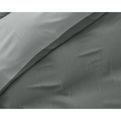 Twin Face sengesæt, grå/antracit 200 x 220